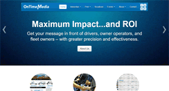 Desktop Screenshot of ontimemedia.com